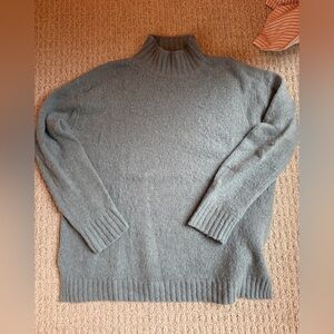 Jenni Kayne light blue mock neck sweater
